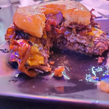 BurgerTen and ChickenToo - Donut Daddy (2 patties, cheese ,  bacon  n glazed donut ) - Burgers Near Me - Daytona Beach, Florida