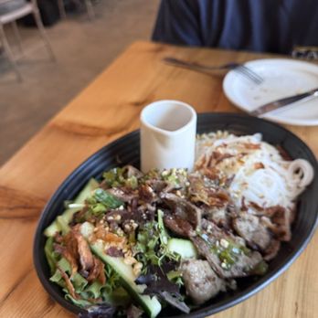 Top Hatters Kitchen and Bar - Rice vermicelli with pork - Asian Fusion Near Me - San Leandro, California