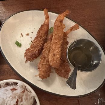 Thai Peacock - Coconut Prawns with house plum sauce $8 - Thai Near Me - Portland, Oregon Thai Peacock - Coconut Prawns with house plum sauce $8 - Thai Near Me - Portland, Oregon