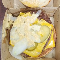 McDonald's - Quater Pounder with cheese.
