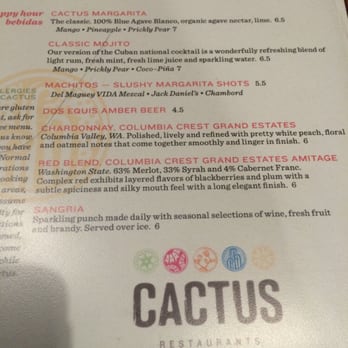 Cactus Restaurants - Drink happy hour - Tex-Mex Near Me - Bellevue, Washington Cactus Restaurants - Drink happy hour - Tex-Mex Near Me - Bellevue, Washington