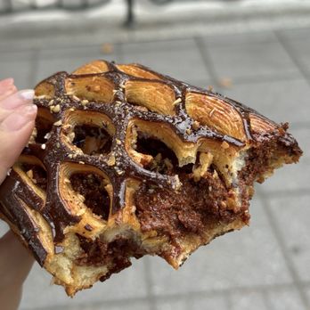 Somedays Bakery - Chocolate Hazelnut Praline Lattice - Bakeries Near Me - Astoria, New York Somedays Bakery - Chocolate Hazelnut Praline Lattice - Bakeries Near Me - Astoria, New York