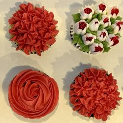 The Mixing Bowl Bake Shop - Floral cupcakes