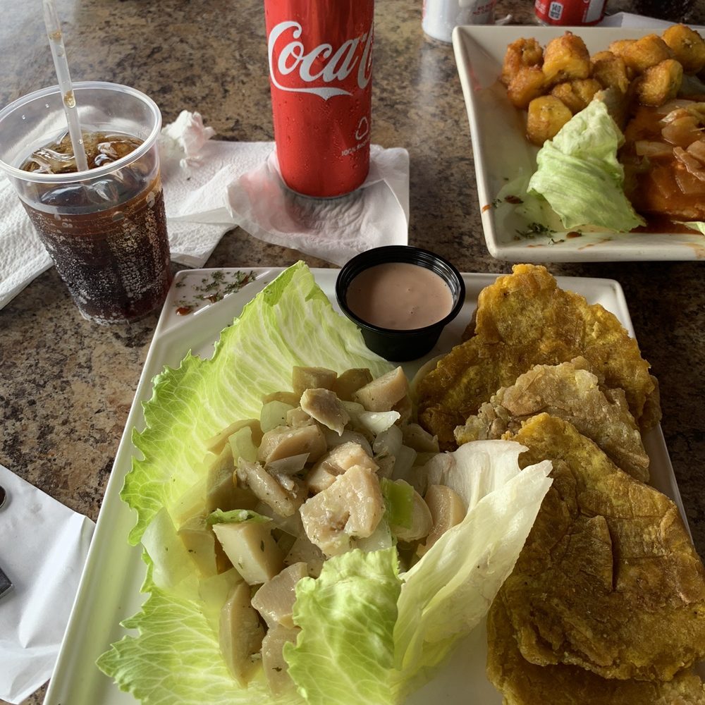Carrucho con tostones