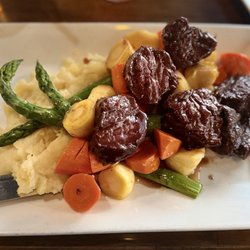 Glazed Hanger Steak. So tender.