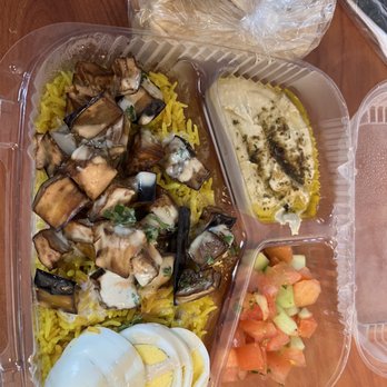 kous-kous - Eggplant Combo plate - Middle Eastern Near Me - Framingham, Massachusetts