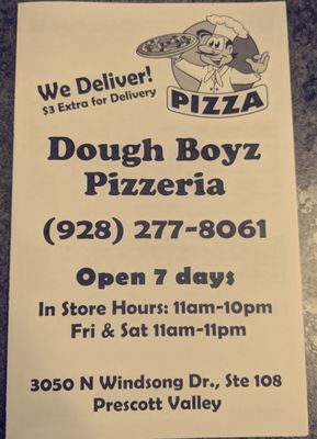 Menu photo 6 Dough Boyz Pizzeria Prescott Valley, AZ