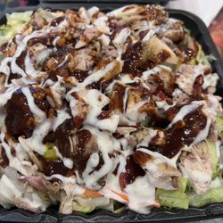 Tropical Blendz - The large (huge) chicken salad. Fresh and delicious. Tons of chicken.
