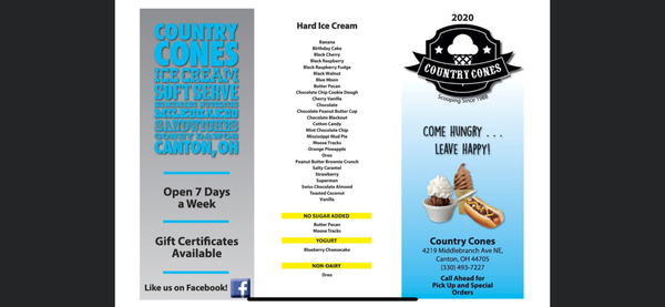Menu photo 1 Country Cones Canton, OH Menu photo 1 Country Cones Canton, OH