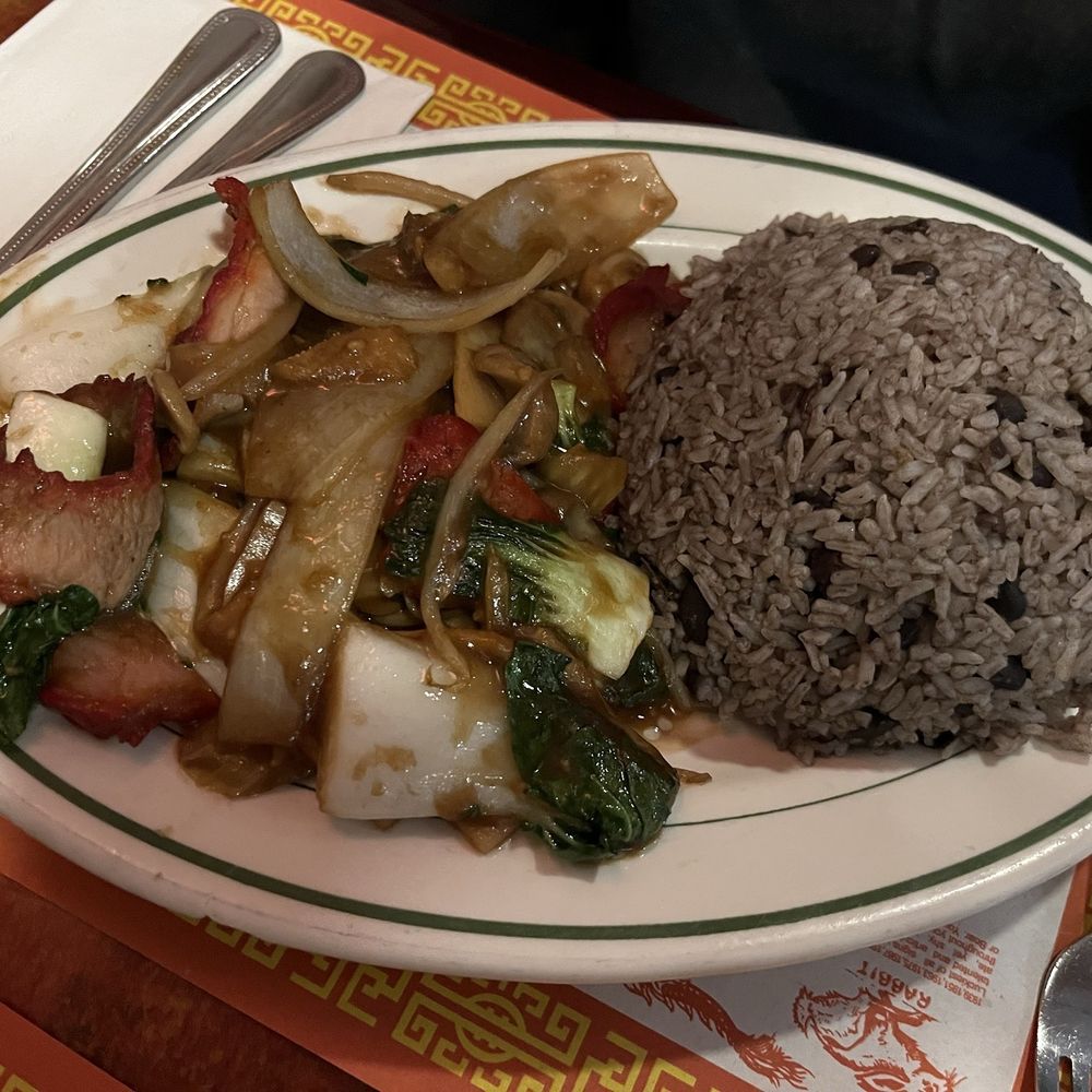 La Dinastia - Chop suey with roasted pork and moro - Asian Fusion Near Me - New York, New York