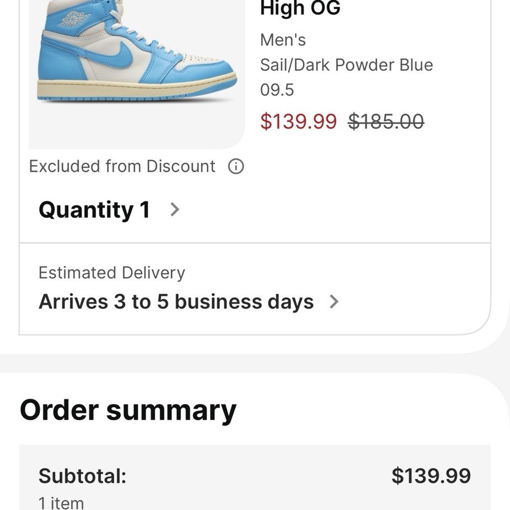 Foot Locker - Ordered it via store! screen shot - Shoe Stores Near Me - San Leandro, California