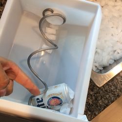 Hugo Ortega - Careful not to put small items inside your ice maker bin! Can get stuck and won't allow any ice to dispense properly.