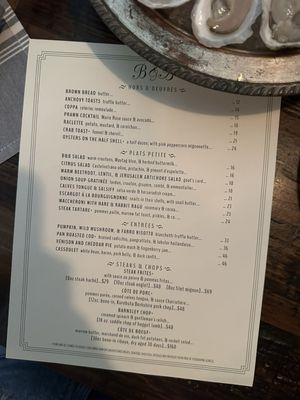 Menu photo 3 Bull And Beggar Asheville, NC