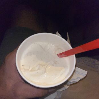 DQ Grill & Chill - What's in this photo is right. a "caramel fudge cheesecake" blizzard. - Burgers Near Me - Jacksonville Beach, Florida DQ Grill & Chill - What's in this photo is right. a "caramel fudge cheesecake" blizzard. - Burgers Near Me - Jacksonville Beach, Florida