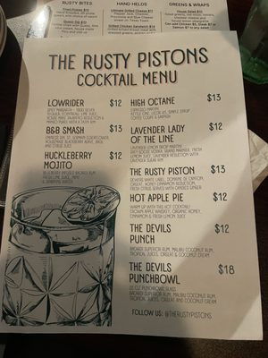 Menu photo 1 The Rusty Pistons Farmersville, TX Menu photo 1 The Rusty Pistons Farmersville, TX