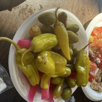 Sahara Mediterranean Cuisine - 3. Pickles, Olives and Peppers - Mediterranean Near Me - Lexington, Kentucky Sahara Mediterranean Cuisine - 3. Pickles, Olives and Peppers - Mediterranean Near Me - Lexington, Kentucky