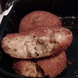 Inside of boudin balls. Inside of boudin balls.
