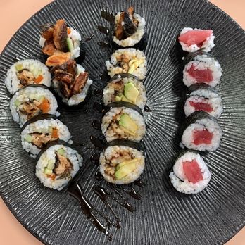 Koco Sushi - Salmon skin , eel and avocado, tekka maki - Sushi Bars Near Me - Santa Ana, California Koco Sushi - Salmon skin , eel and avocado, tekka maki - Sushi Bars Near Me - Santa Ana, California