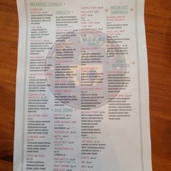 The Truro - Breakfast menu
