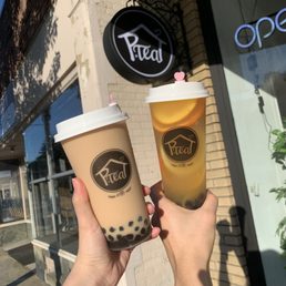 Bubble Milk Tea, Orange Green Tea