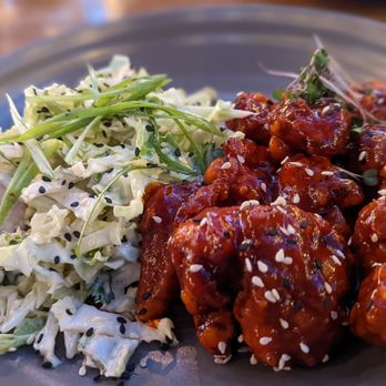 Benchmark - Gochujang fried chicken. 4.5 out of 5 - New American Near Me - Santa Ana, California