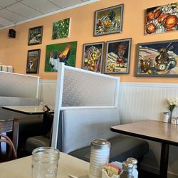 Nancy's Cafe - Local art for sale. I think it's local anyway.