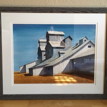 Esprit Decor Gallery & Framing - Double white mat and rustic gray frame. - Art Galleries Near Me - Phoenix, Arizona