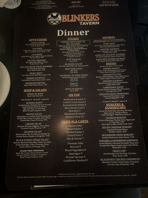 Menu photo 2 Blinkers Tavern Covington, KY Menu photo 2 Blinkers Tavern Covington, KY