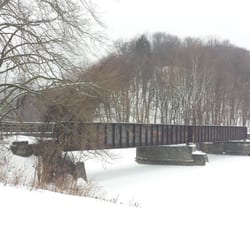 Crooked Creek Recreation Area - A Frozen Crooked Creek flowing into the Allegheny River.