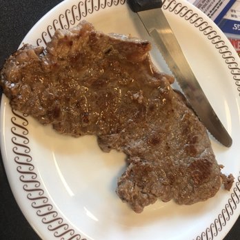 Waffle House - This is the steak if you order steak and eggs. Not bad for $10! You can actually chew the steak. Impressive for the price - Breakfast & Brunch Near Me - Willoughby, Ohio