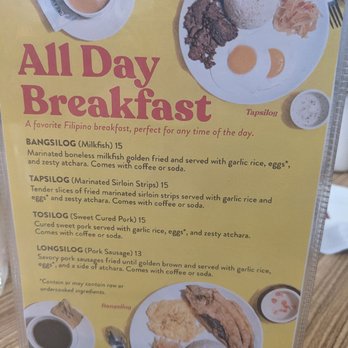 Max's Restaurant - Breakfast menu - Filipino Near Me - Houston, Texas