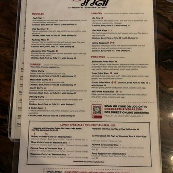 Le Thai - Menu - Thai Near Me - Las Vegas, Nevada