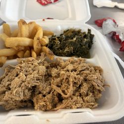 Pork barbecue plate