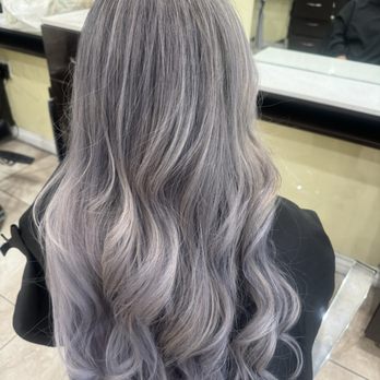 Simple Hair - Lavender gray. - Hair Salons Near Me - Milpitas, California