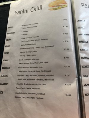 Menu photo 2 Bar Paninoteca da Fabio Portofino, GE