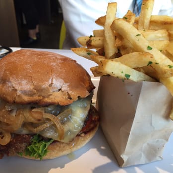 Burger Lounge - Burger with side of fries - Burgers Near Me - Irvine, California Burger Lounge - Burger with side of fries - Burgers Near Me - Irvine, California