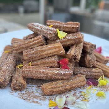 Marks the Spot Fine Food - Mini Churros- Served with Chili Chocolate Dipping Sauce - Food Trucks Near Me Marks the Spot Fine Food - Mini Churros- Served with Chili Chocolate Dipping Sauce - Food Trucks Near Me
