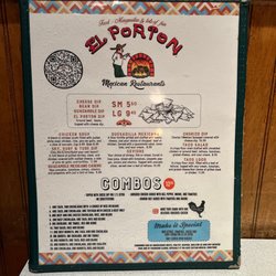 Menu front