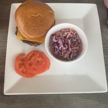 Shooter's Taproom & Kitchen - Cheeseburger with horse radish and tomato's on the side - Salad Near Me - Chillicothe, Missouri Shooter's Taproom & Kitchen - Cheeseburger with horse radish and tomato's on the side - Salad Near Me - Chillicothe, Missouri