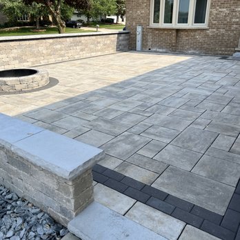MACC Contracting - a patio with a fire pit - Landscaping Near Me MACC Contracting - a patio with a fire pit - Landscaping Near Me