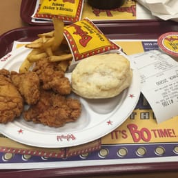 Chicken tenders with fries and biscuits Chicken tenders with fries and biscuits