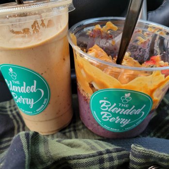 The Blended Berry - Rocket fuel smoothie w/ dates  and Peanut Berry Protein Bowl - Juice Bars & Smoothies Near Me - Buzzards Bay, Massachusetts