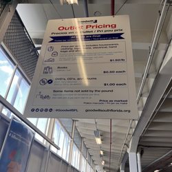 Goodwill Allapattah Outlet Store - Current price structure 09/08/2022