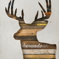 R.H. Ballard Shop & Gallery - American artist Dolan Geiman, "Shenandoah", mixed media, wood, found objects, @ R.H. Ballard Gallery, Sept 2011.