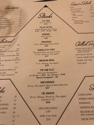 Menu photo 8 Golden Ox Kansas City, MO