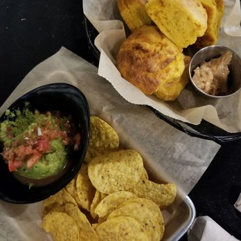 Root Down Brewing - Guacamole and sweet potato biscuits with sweet butter...yum - Bars Near Me - Phoenixville, Pennsylvania