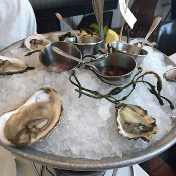 Fishing With Dynamite - 1/2 dozen oyster sampler - extremely fresh and delicious! - Seafood Near Me - Manhattan Beach, California