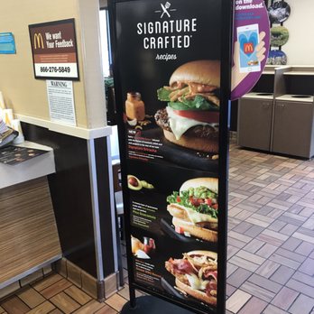 McDonald's - a sign for signature crafted burgers - Fast Food Near Me - Oakhurst, California