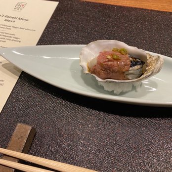 wa’z - Oyster wrapped in wagyu - Japanese Near Me - Seattle, Washington