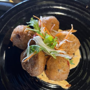 Kiss - Crab beignets - New American Near Me - Houston, Texas Kiss - Crab beignets - New American Near Me - Houston, Texas